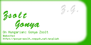 zsolt gonya business card